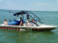 1983 Mastercraft Stars and Stripes with Airborne Wakeboard Tower