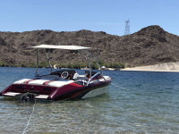 1994 Eliminator 230 Eagle wakeboard tower, speakers and bimini