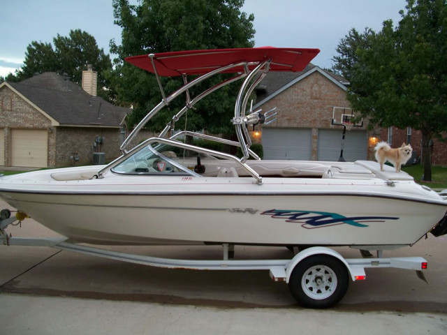 1995 Sea Ray 195 Bowrider I/O with Airborne Wakeboard Tower Review