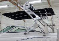 2008 Nauticstar 232DC wakeboard tower, bimini, racks and speakers