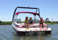 2000 Crownline 202BR wakeboard tower