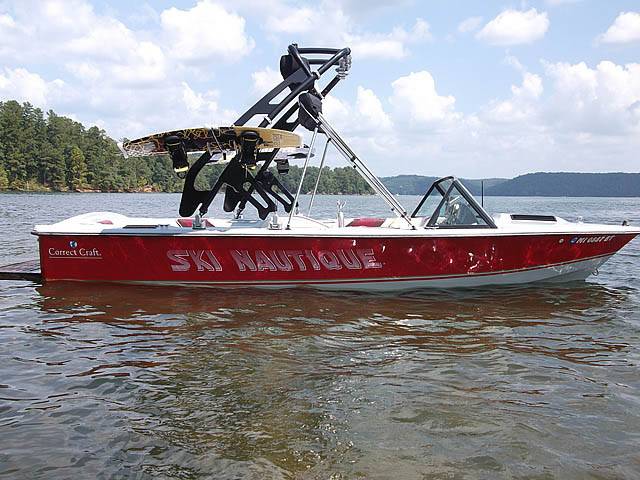 1985 Correct Craft Ski Nautique with a FreeRide Wakeboard Tower, photo 2 of 8