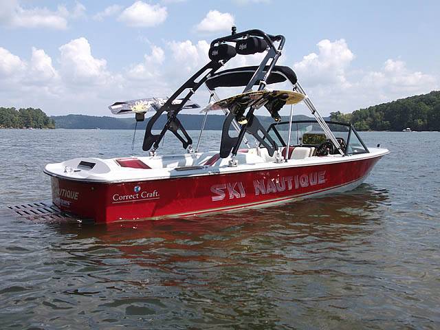 1985 Correct Craft Ski Nautique with a FreeRide Wakeboard Tower, photo 3 of 8