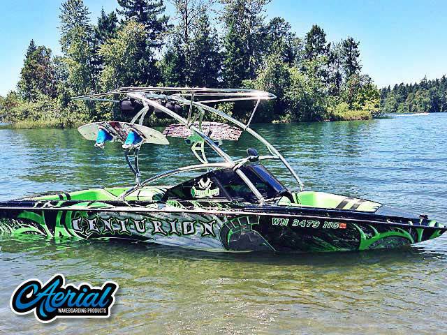 1988 Ski Centurion Falcon with an Assault Wakeboard Tower