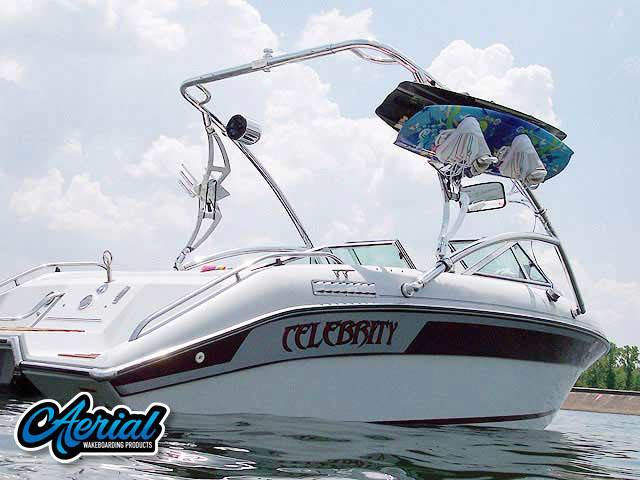 1989 Celebrity 190vbr with an Assault Wakeboard Tower, photo 1 of 3