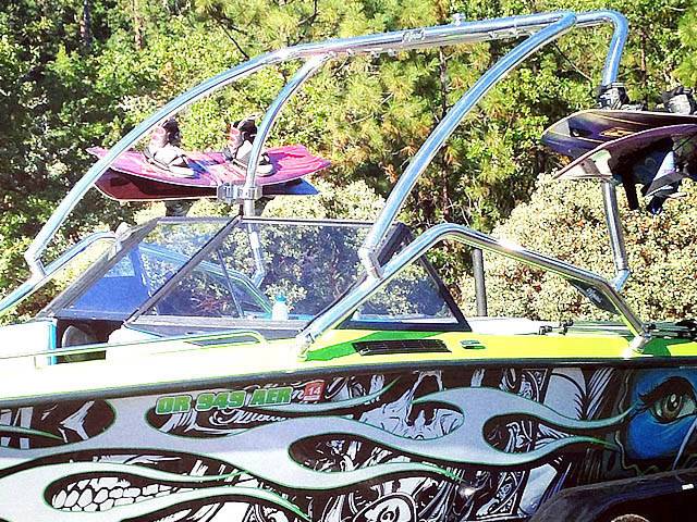 1989 Ski Brendella with an Airborne 2.0 Wakeboard Tower, photo 2 of 4