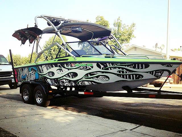 1989 Ski Brendella with an Airborne 2.0 Wakeboard Tower, photo 3 of 4