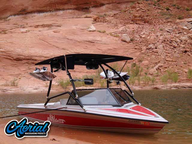 1992 Ski Brendella Pro Comp with an Airborne 2.0 Wakeboard Tower, photo 2 of 3