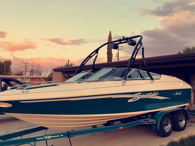 1996 Mariah Shabah with an Ascent 2.0 Wakeboard Tower