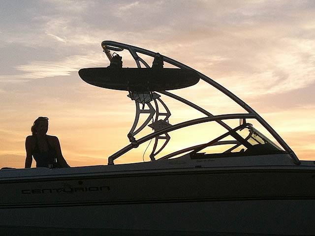 1997 Centurian Elite V-Drive with an Assault Wakeboard Tower, photo 2 of 2