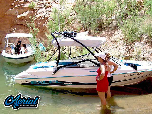 1997 Wellcraft excel 19ft with an Airborne 2.0 Wakeboard Tower, photo 1 of 3