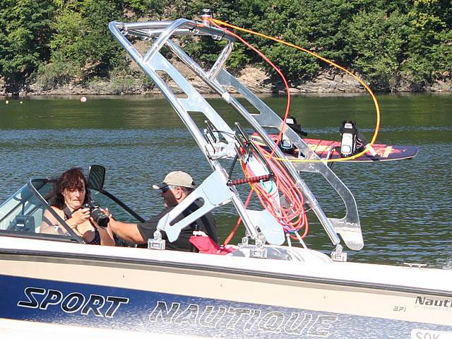 1999 Sport Nautique with a FreeRide Wakeboard Tower, photo 2 of 4