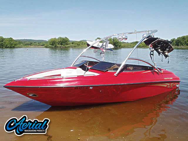 2000 Crownline 202 BR with an Assault Wakeboard Tower