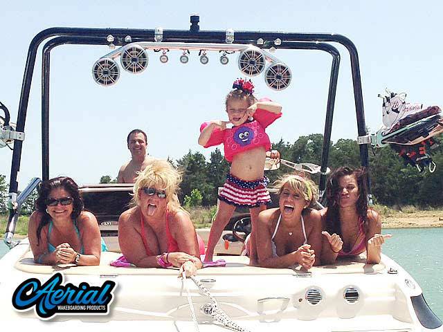 2002 Larson 210 LXI with an Airborne 2.0 Wakeboard Tower