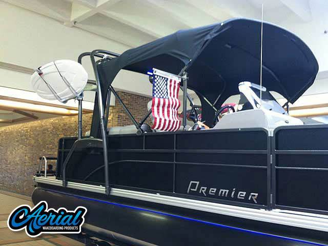 2014 Premier 220 Sunsation with a F250 Pontoon Tower wakeboard tower, photo 3 of 13