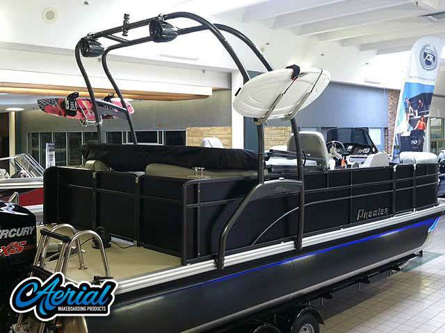 2014 Premier 220 Sunsation with a F250 Pontoon Tower wakeboard tower, photo 1 of 13