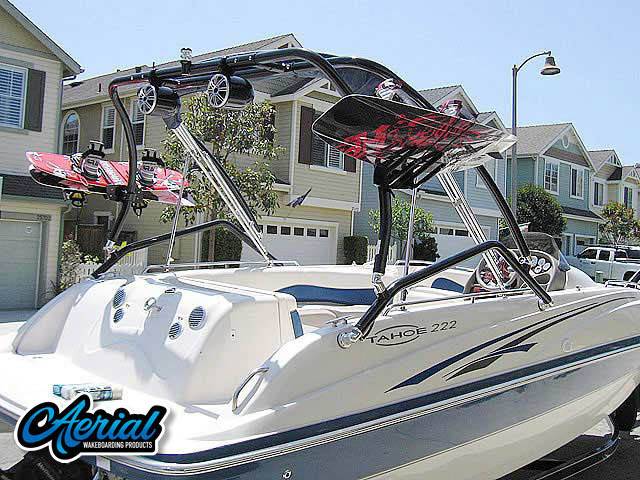 Tahoe 222 with an Airborne 2.0 Wakeboard Tower, photo 1 of 4