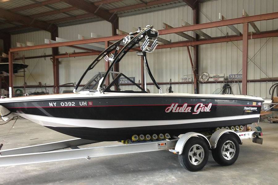 1993 Ski Nautique with an Ascent 2.0 Wakeboard Tower, photo 2 of 2