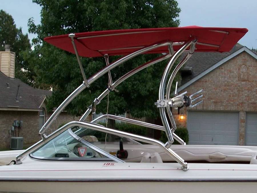 1995 Sea Ray 195 Bowrider I/O with an Airborne 2.0 Wakeboard Tower, photo 2 of 2