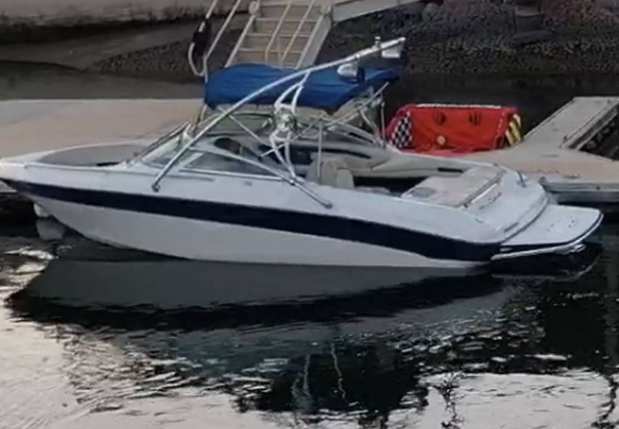1997 Sea Ray OB 210 with an Assault Wakeboard Tower