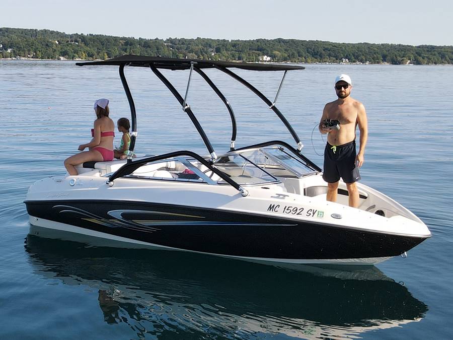 2008 Sugar Sand Mirage with an Airborne 2.0 Wakeboard Tower, photo 1 of 8