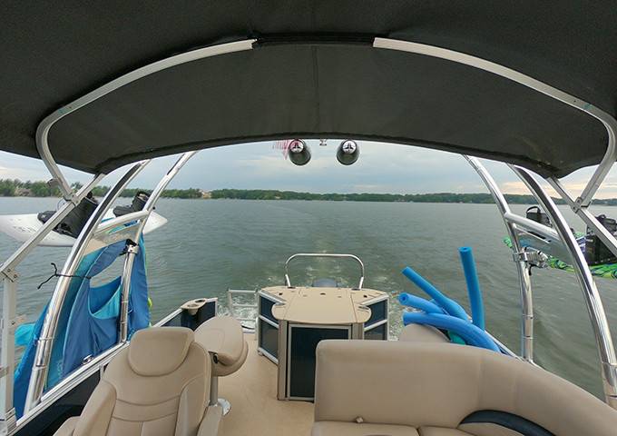 2015 Sweet Water Premium Pontoon Boat with a F250 Pontoon Tower wakeboard tower, photo 2 of 4